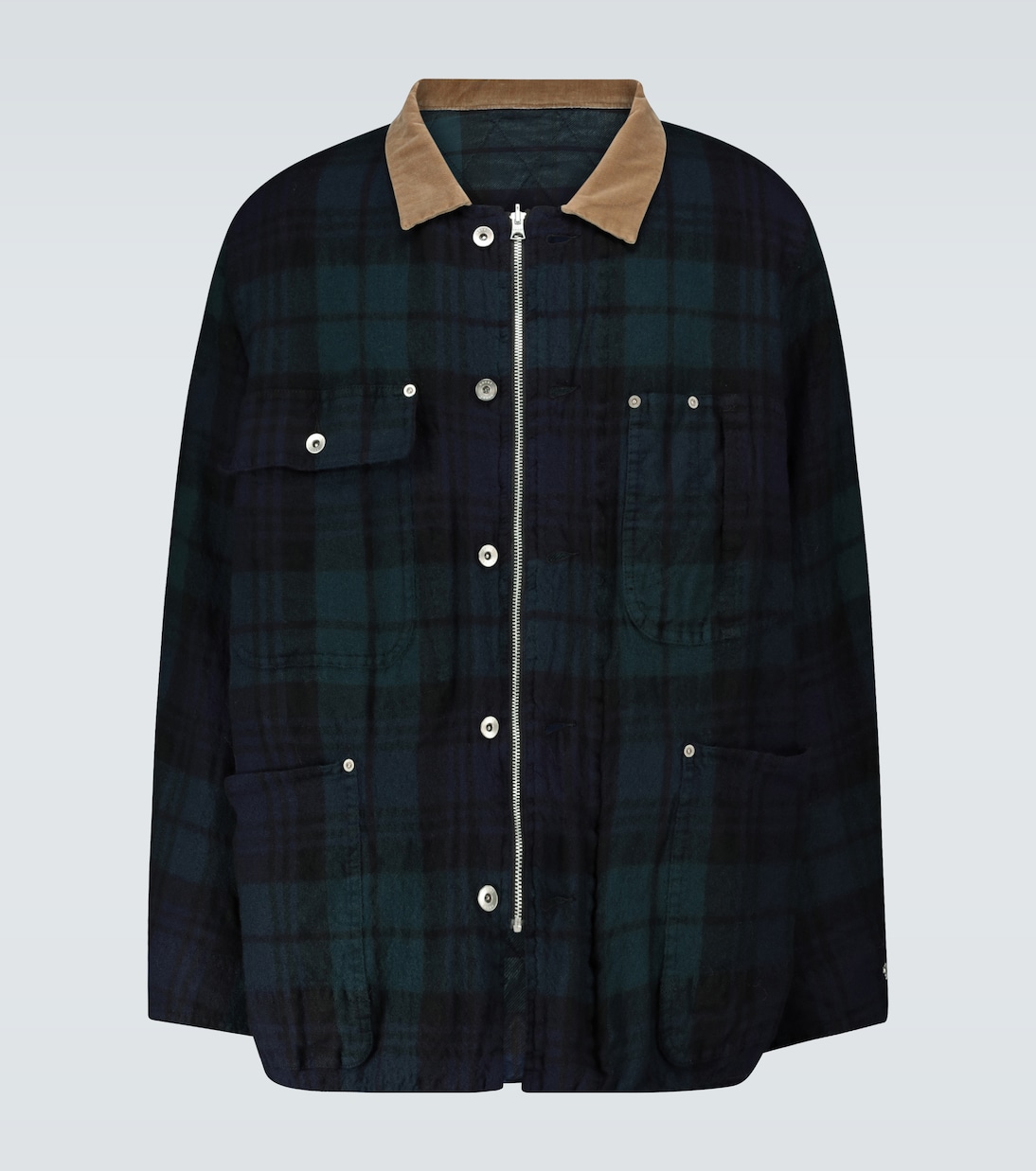 Checked wool blouson | Sacai