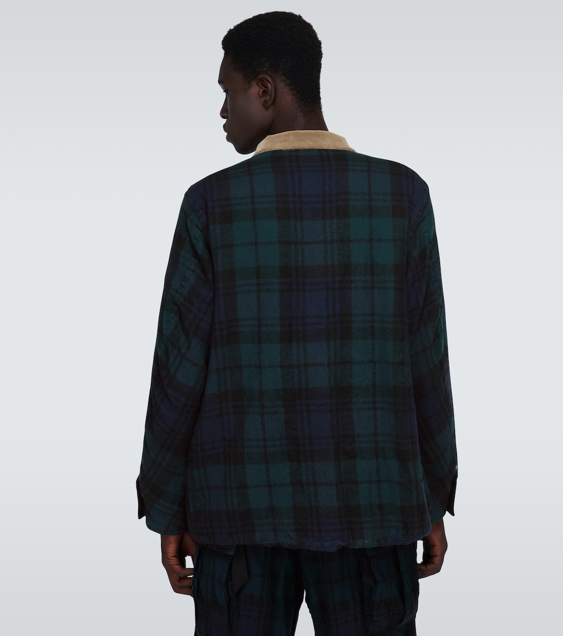 Checked wool blouson | Sacai