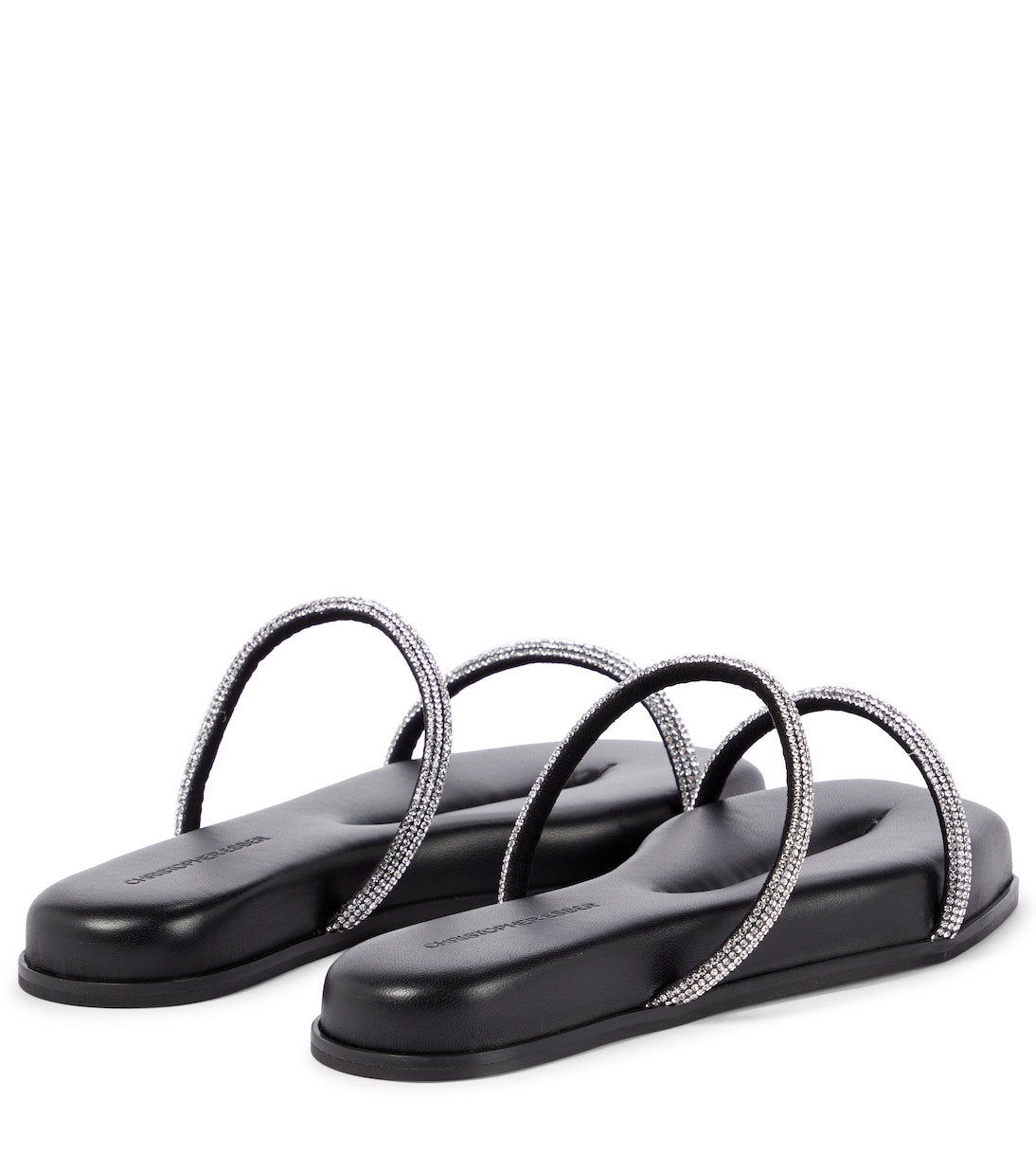 Fontana embellished leather slides | Christopher Esber