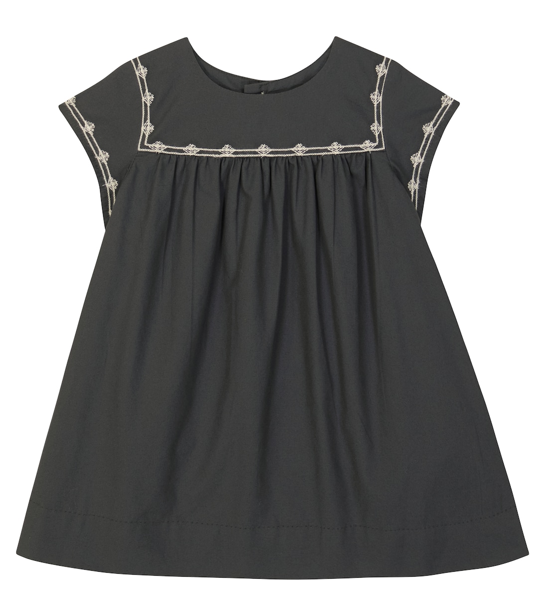Bebé - vestido de algodón bordado | Bonpoint