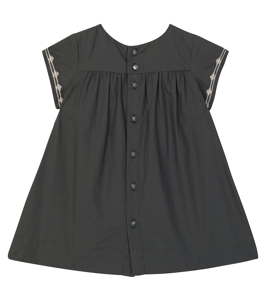 Bebé - vestido de algodón bordado | Bonpoint