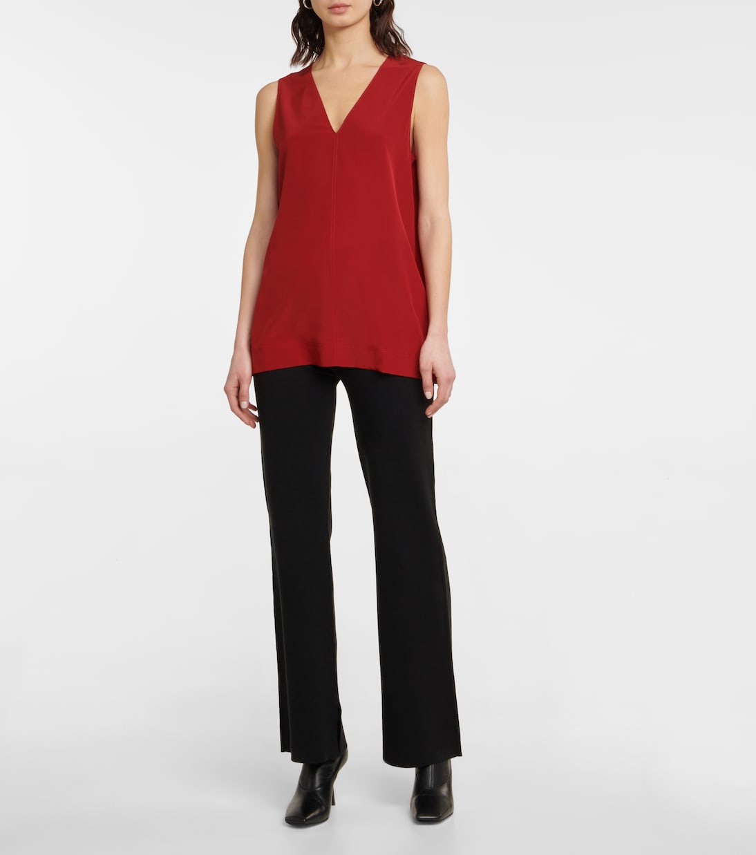 Silk crêpe de chine top | Joseph