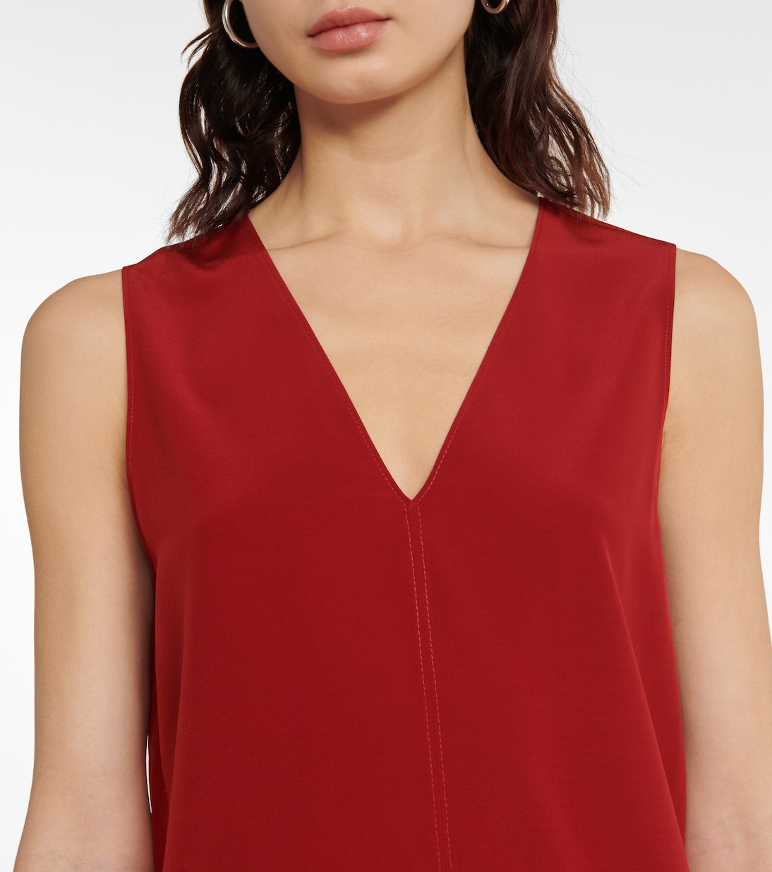 Silk crêpe de chine top | Joseph