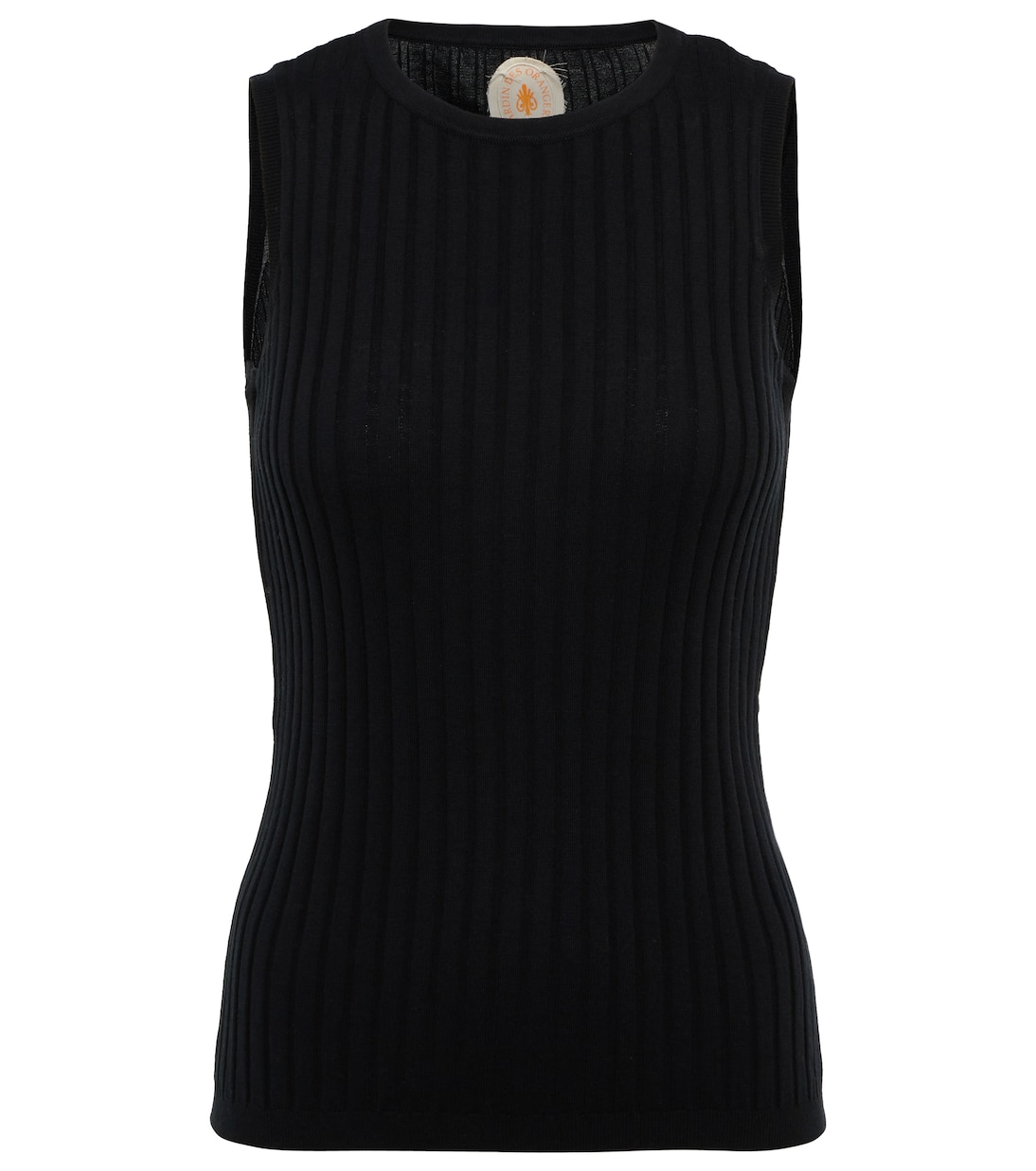 Ribbed-knit cotton and silk tank top | Jardin des Orangers