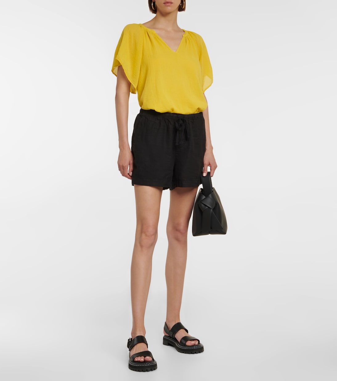 Blusa Ashlyn de gasa de algodón | Velvet