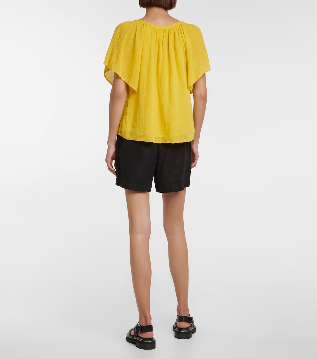 Blusa Ashlyn de gasa de algodón | Velvet