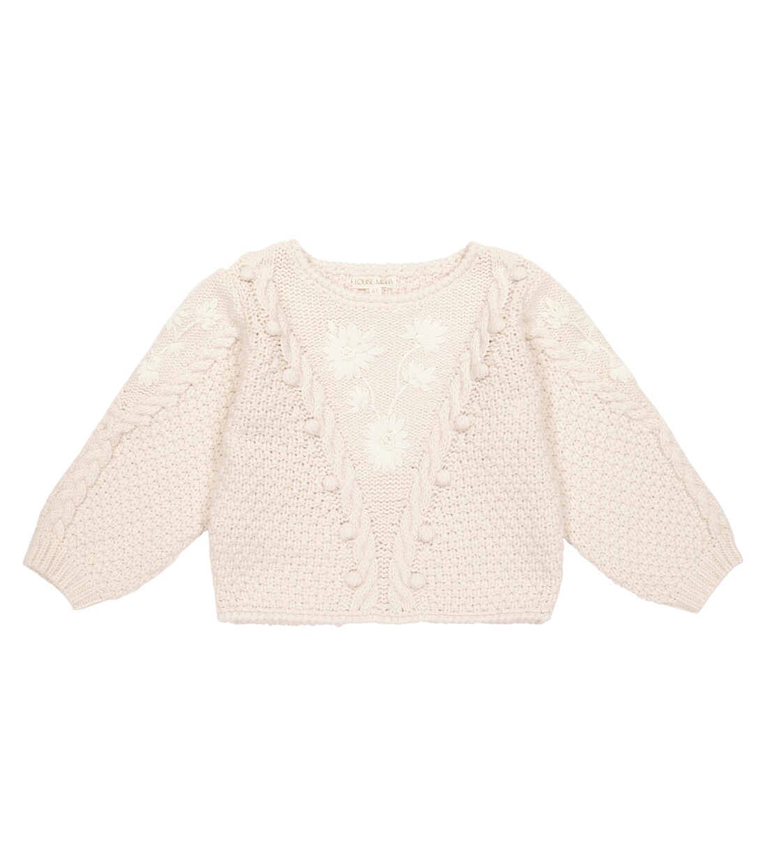 Pullover Acacia in maglia con ricamo | Louise Misha