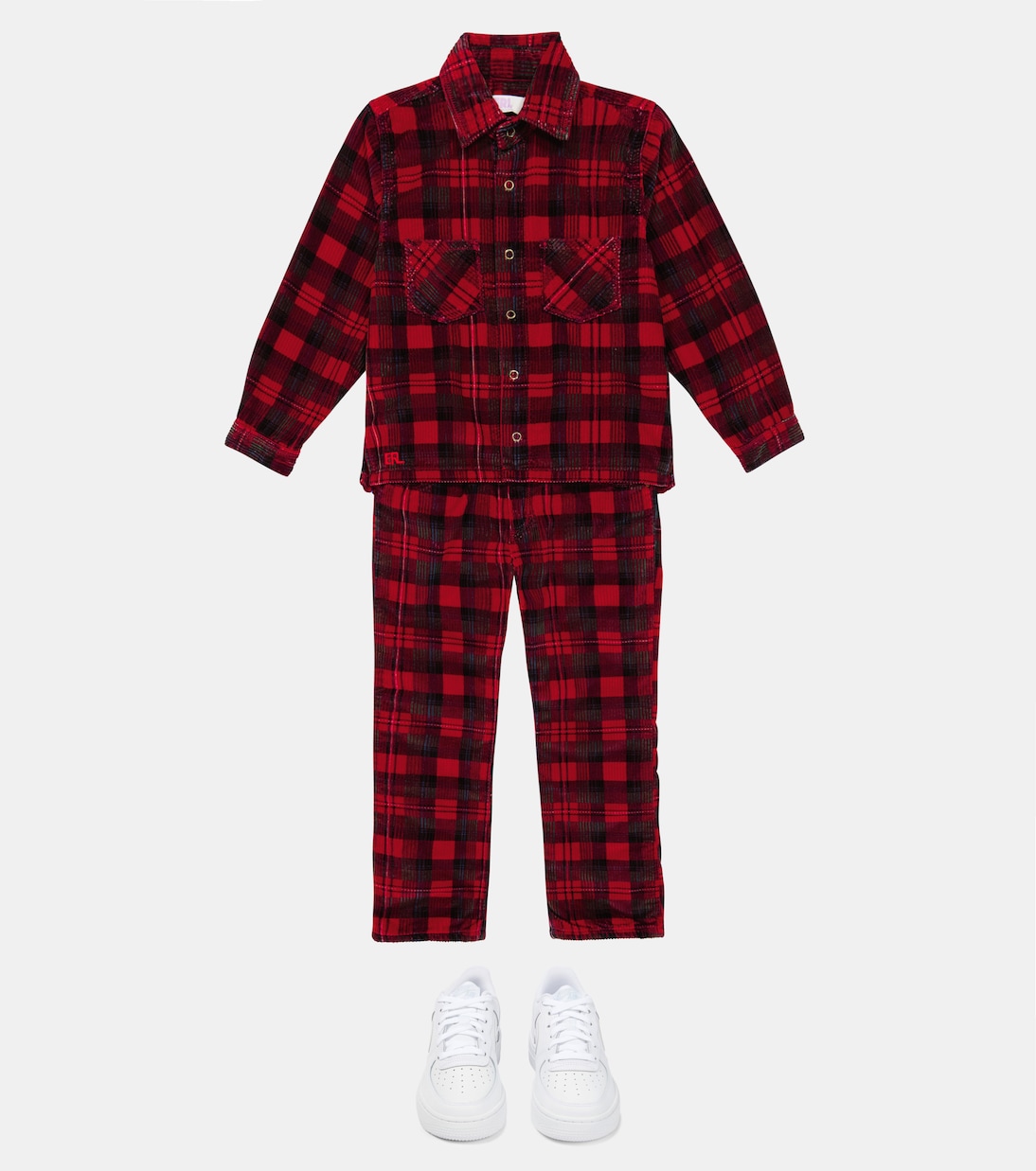 Camisa de pana de algodón a cuadros | ERL Kids