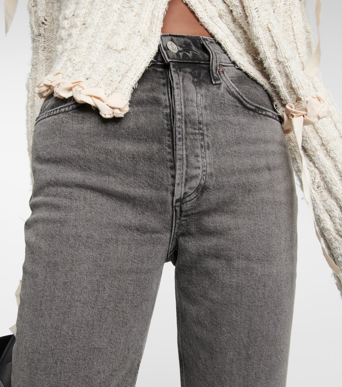 Riley high-rise cropped slim jeans | Agolde