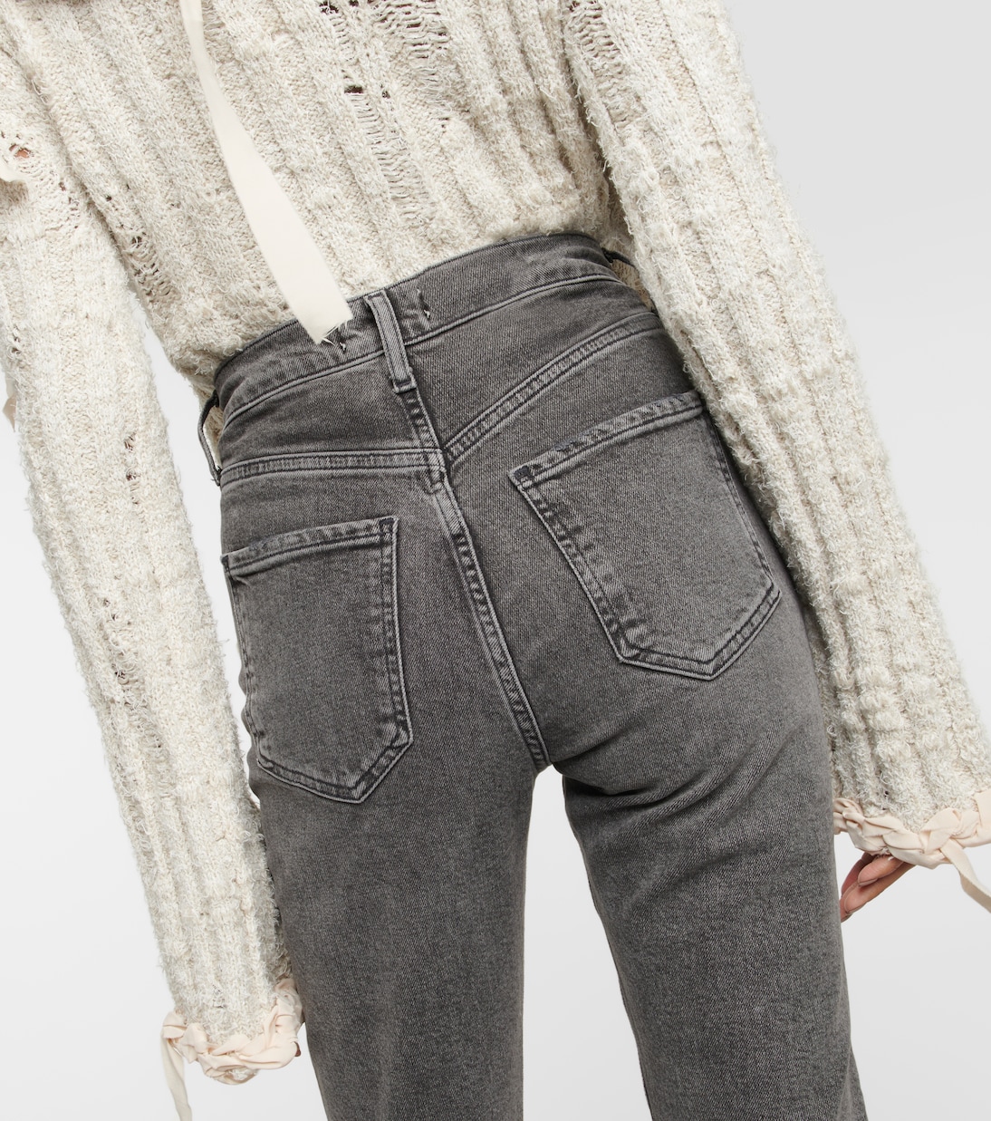 Riley high-rise cropped slim jeans | Agolde