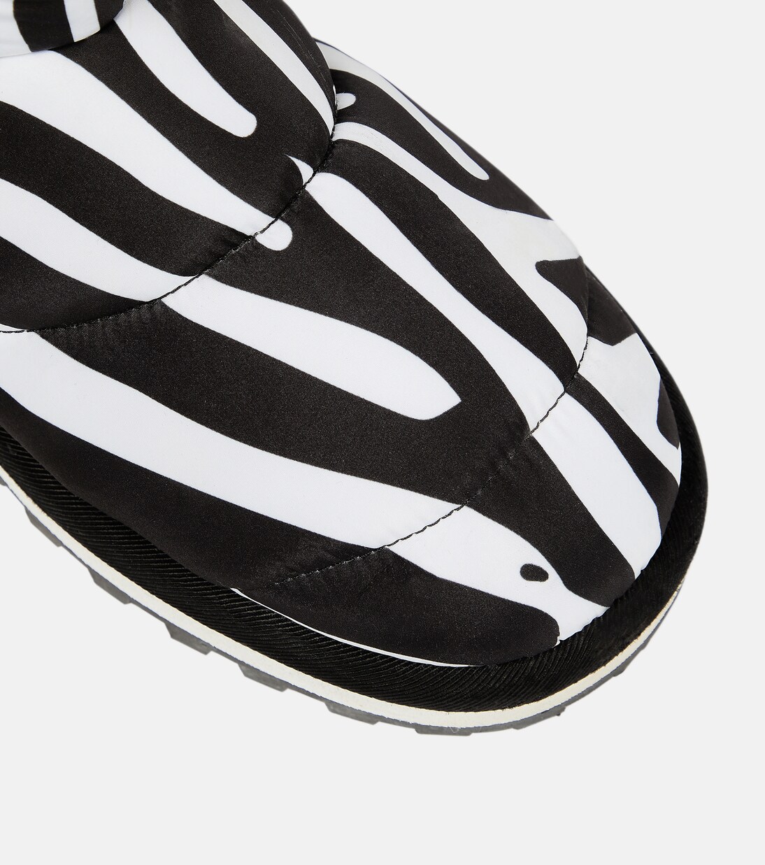 Zebra-print padded nylon snow boots | Dolce&Gabbana