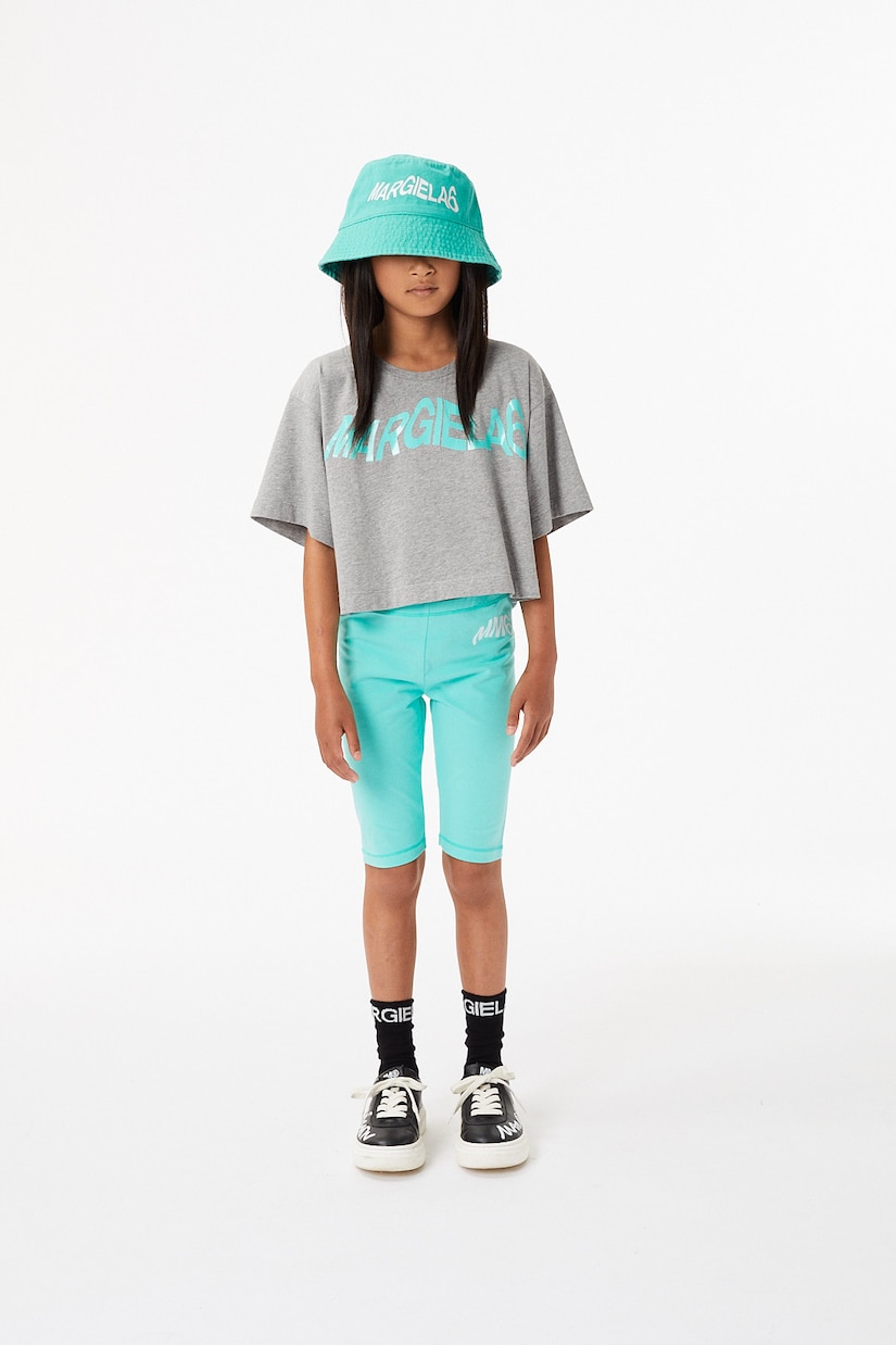 T-shirt in jersey di cotone con logo | MM6 Maison Margiela Kids