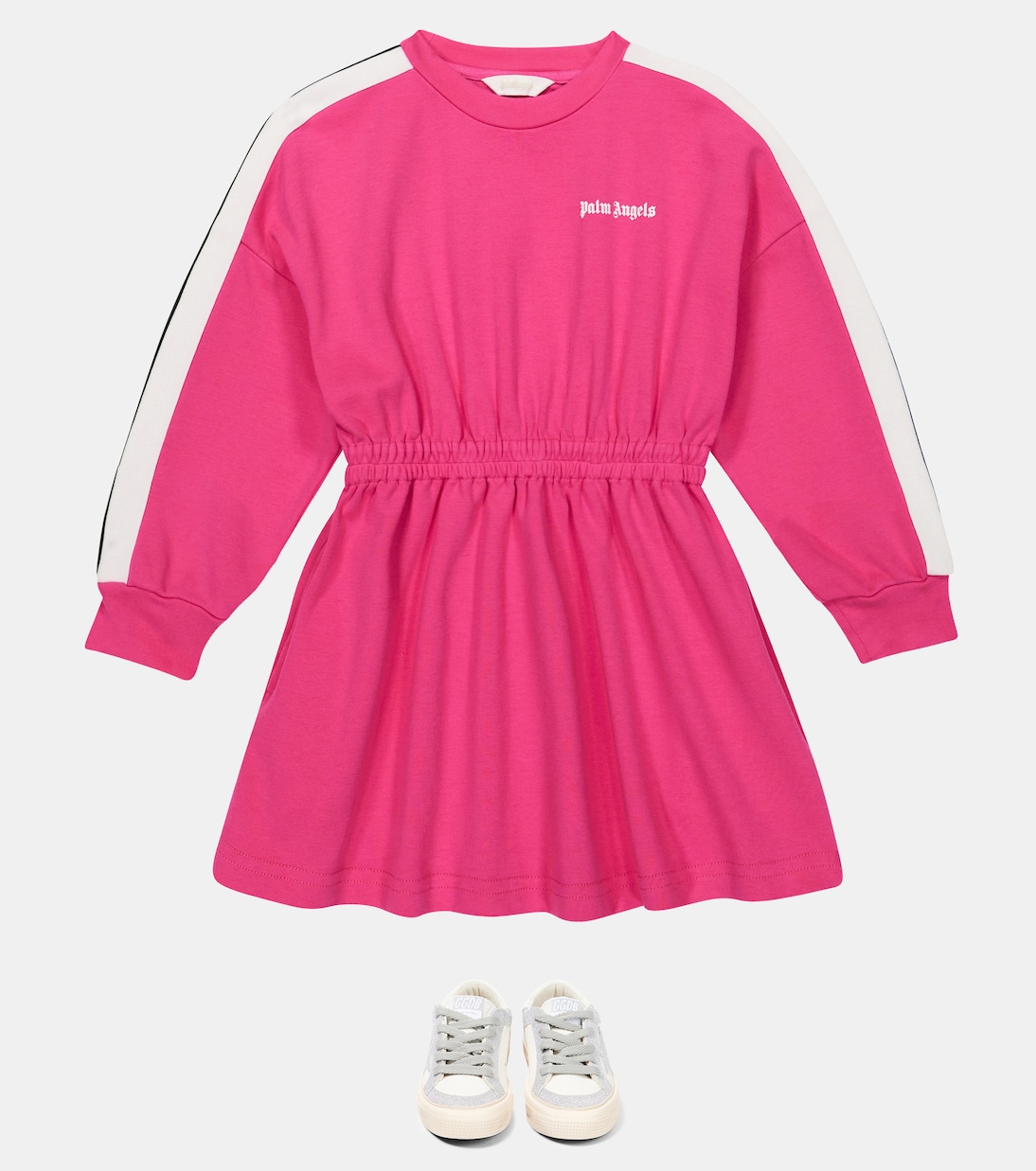 Abito felpa in cotone | Palm Angels Kids