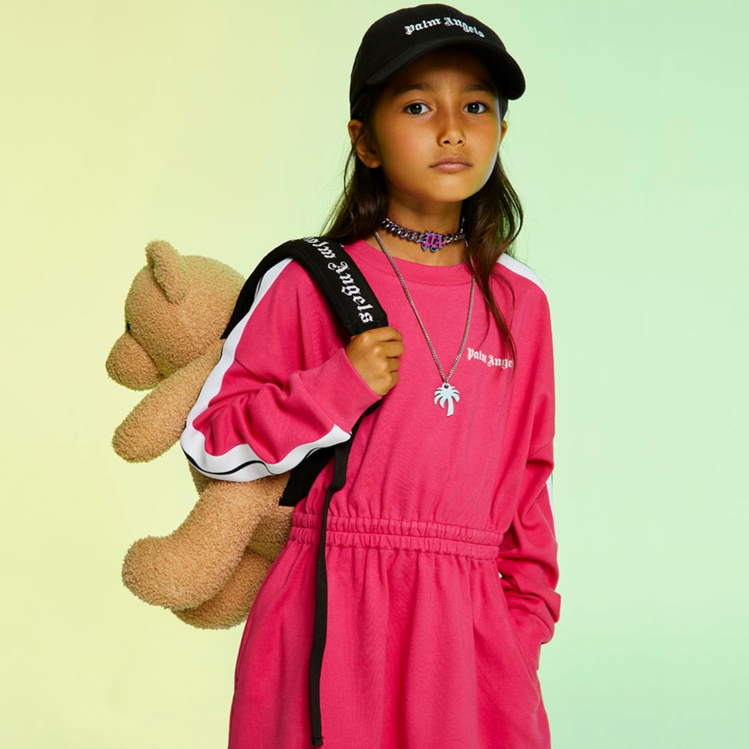 Abito felpa in cotone | Palm Angels Kids