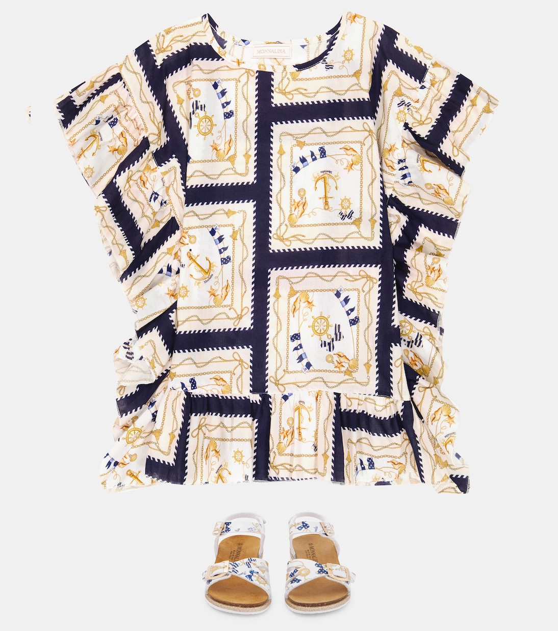 Caftán de algodón estampado | Monnalisa
