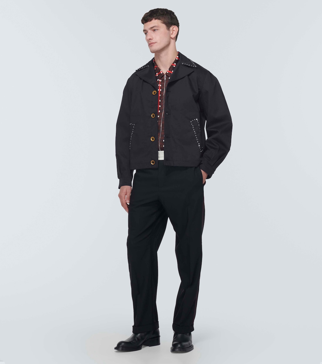 Chaqueta de algodón con tachuelas | Wales Bonner