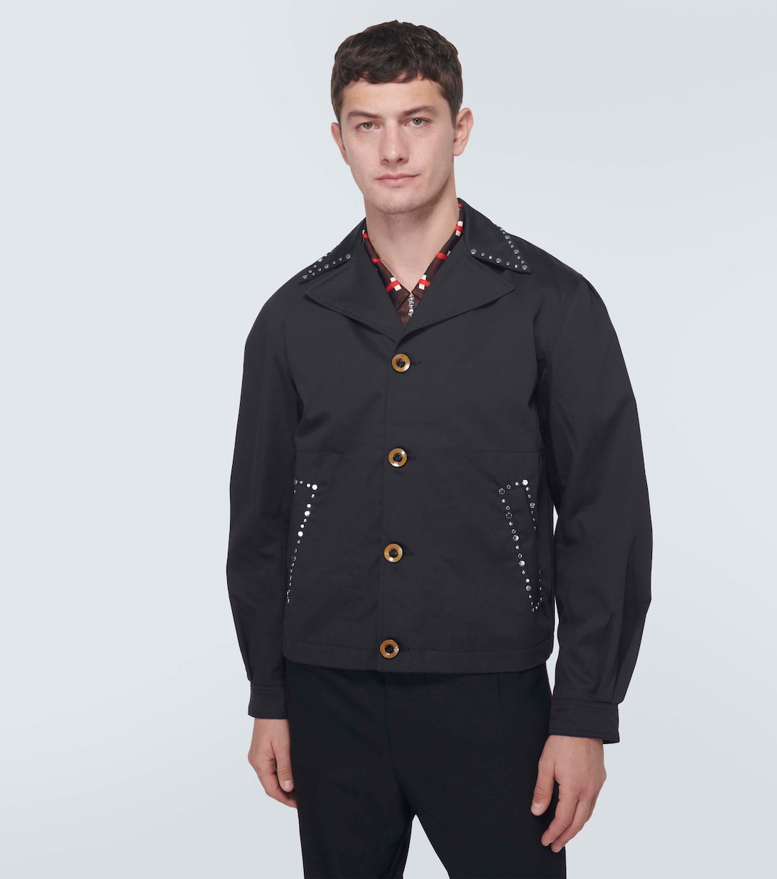 Chaqueta de algodón con tachuelas | Wales Bonner