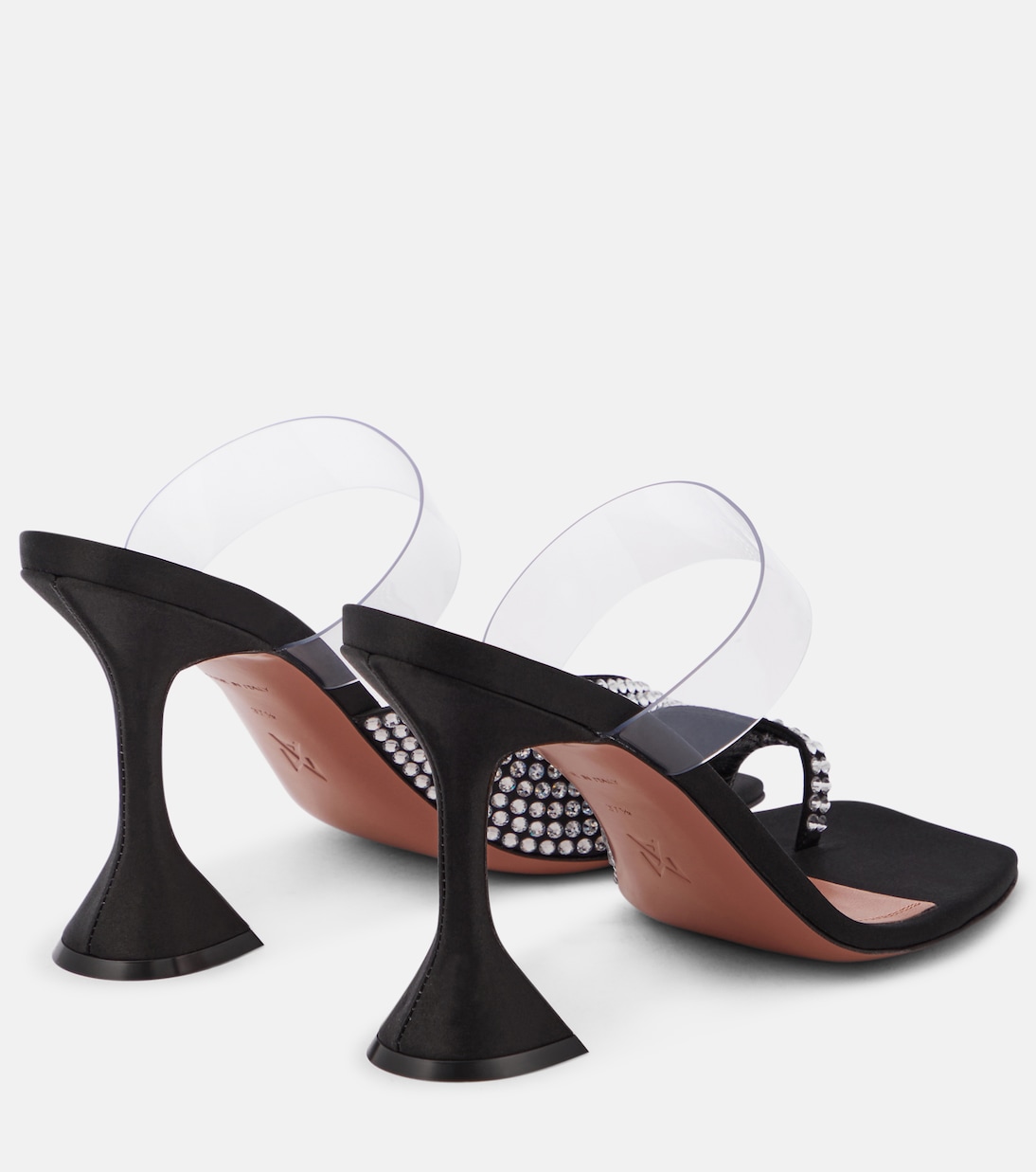 Pantoletten Paloma aus Satin | Amina Muaddi