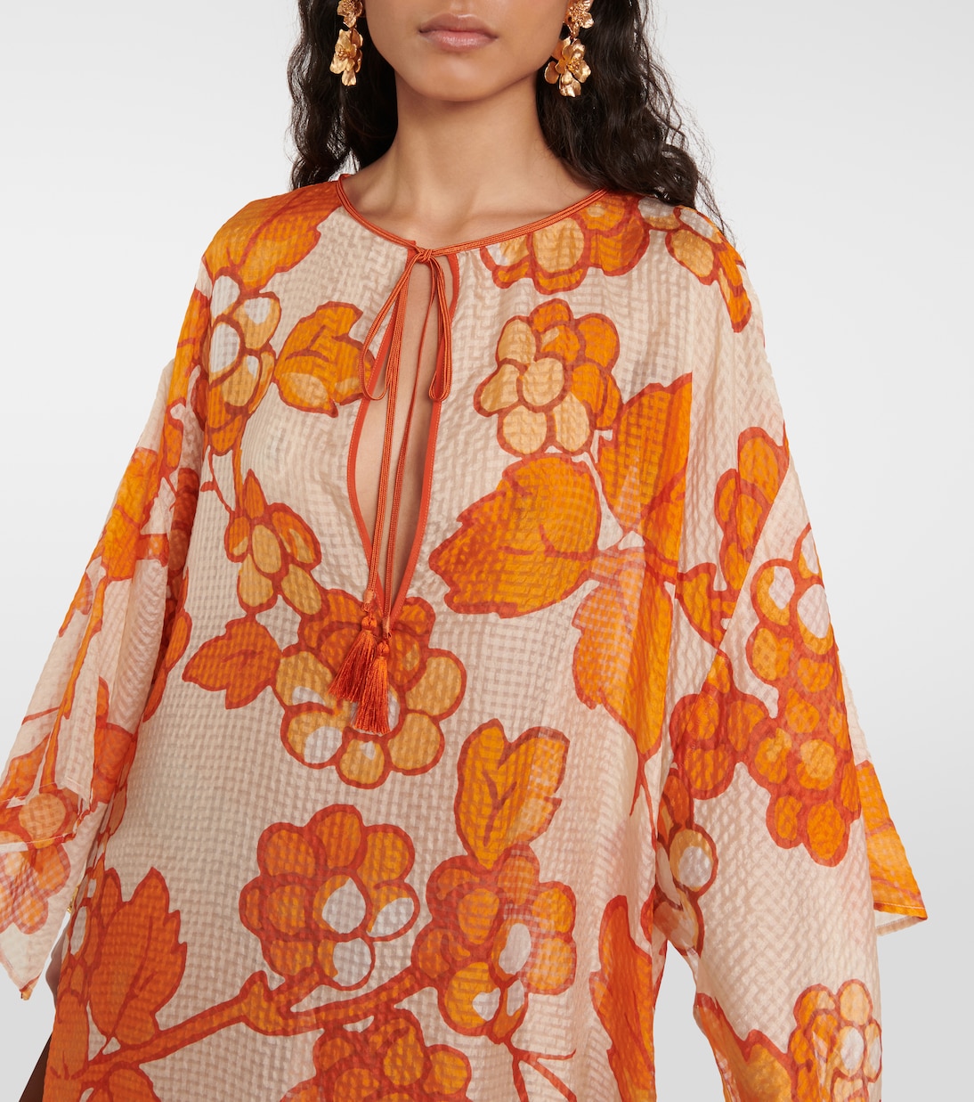 Caftán de seda estampado | Etro