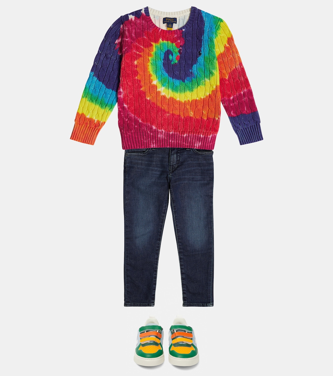 Pullover a tracce in cotone tie-dye | Polo Ralph Lauren Kids