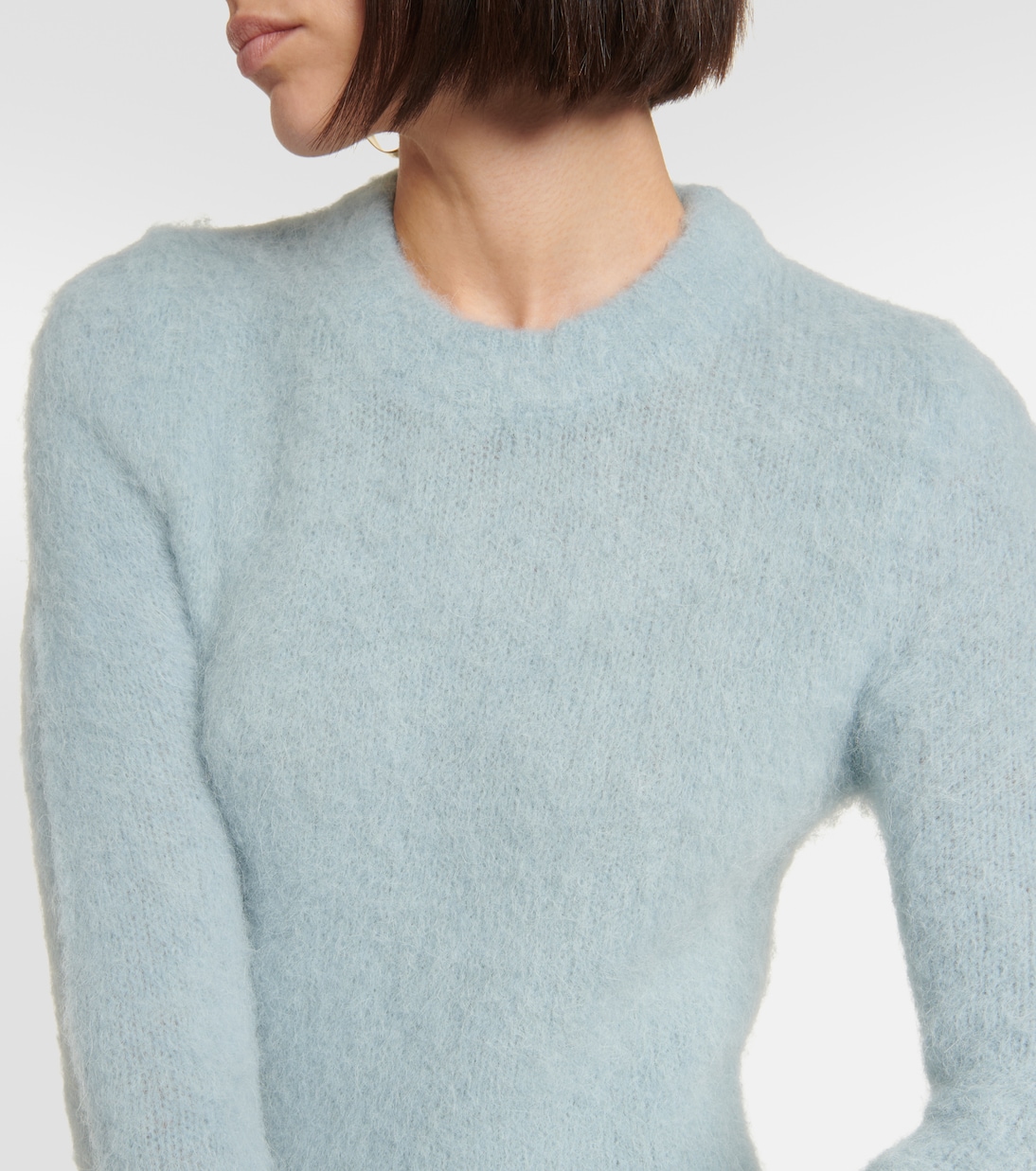Turtleneck wool-blend minidress | Ami Paris