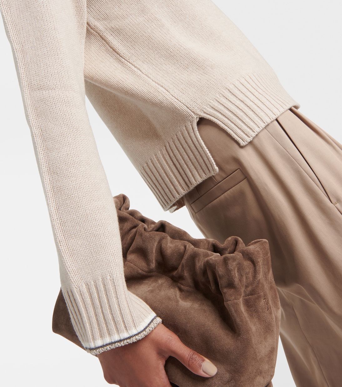 Pull en laine, cachemire et soie | Brunello Cucinelli