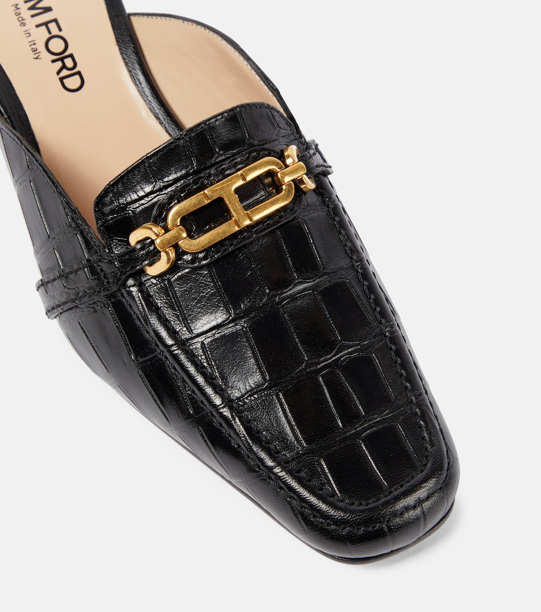Slippers Whiteny in pelle stampata | Tom Ford