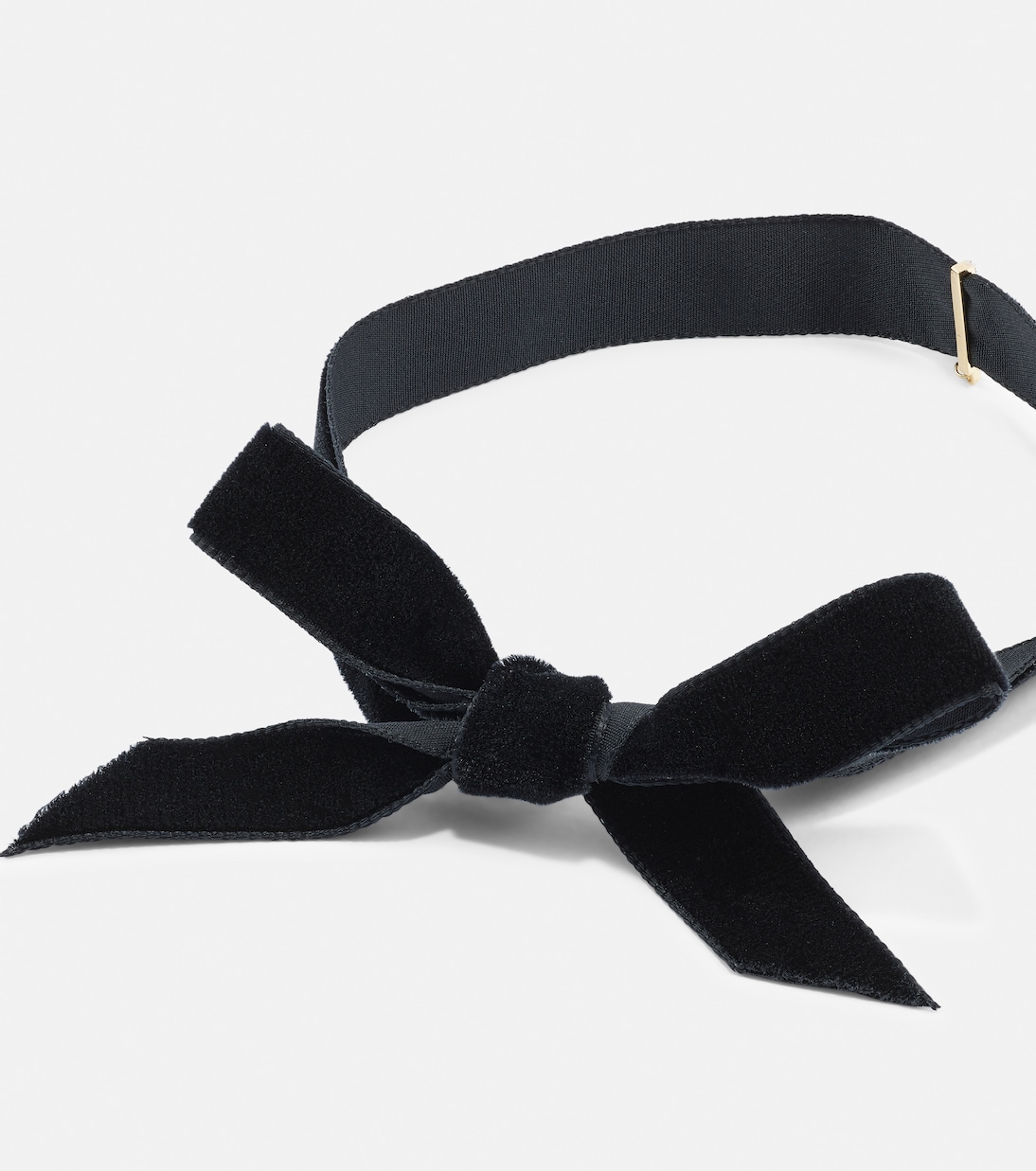 Choker aus Samt mit Diamanten und Perle | Mateo