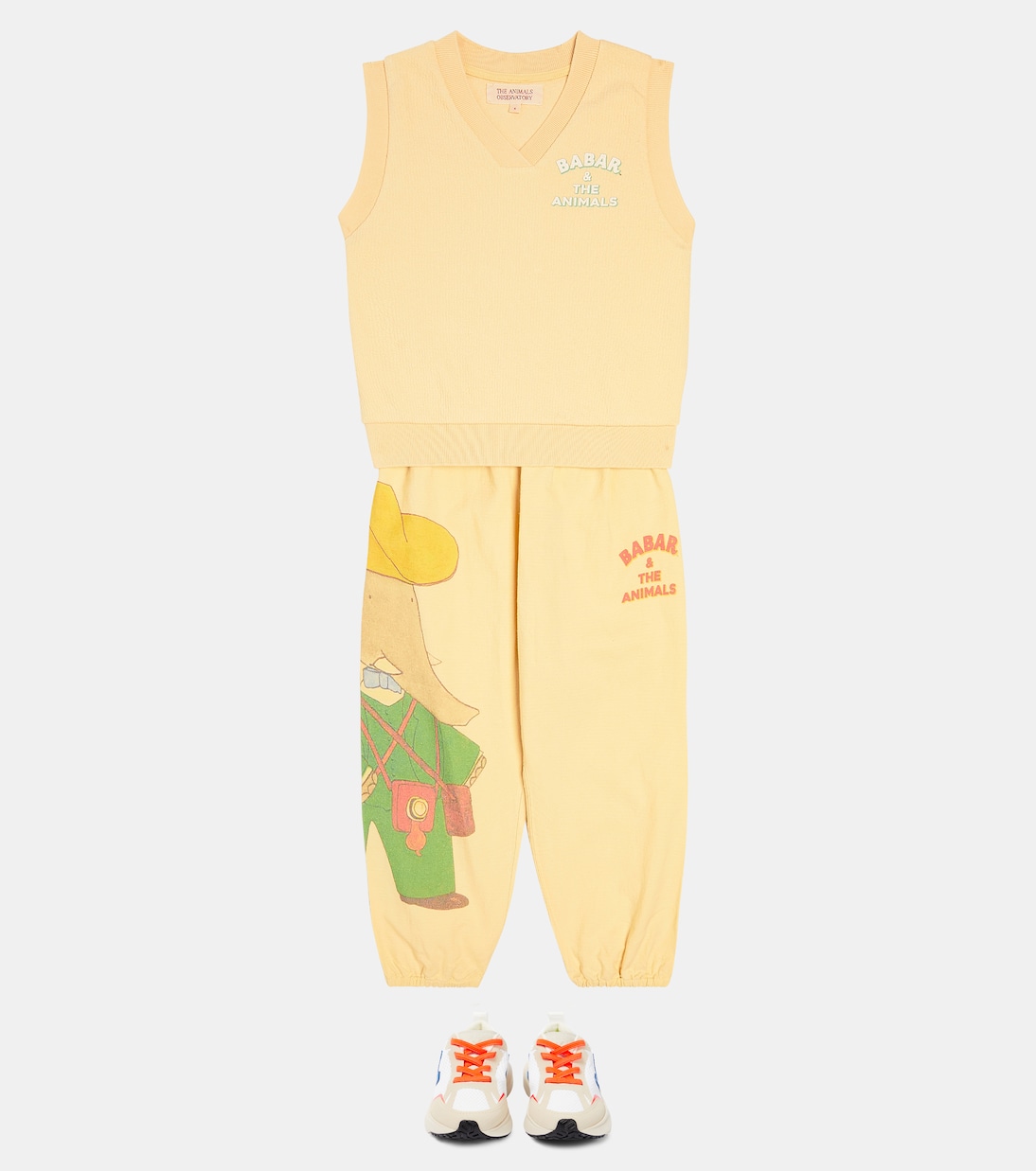 Elephant cotton and linen sweatpants | The Animals Observatory
