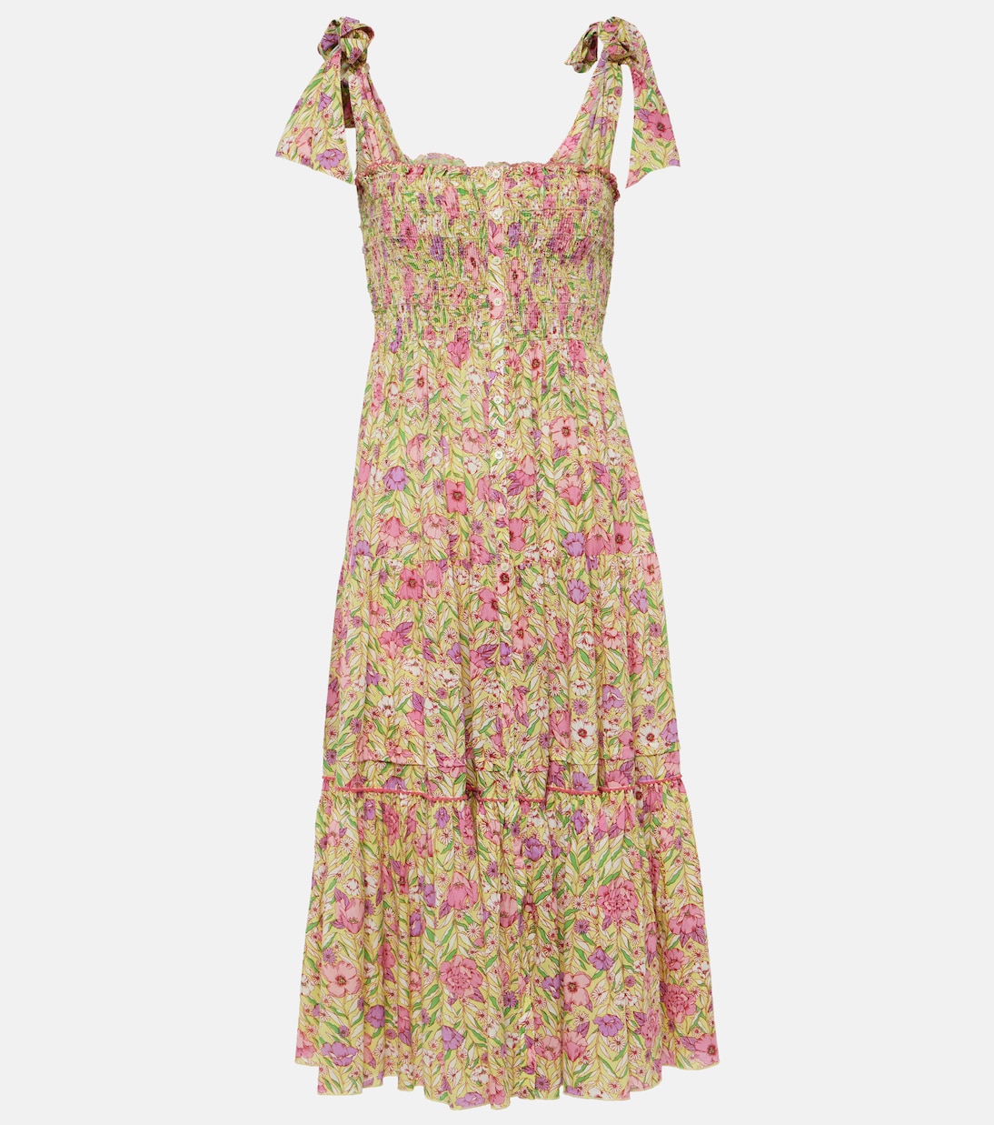 Triny floral midi dress | Poupette St Barth