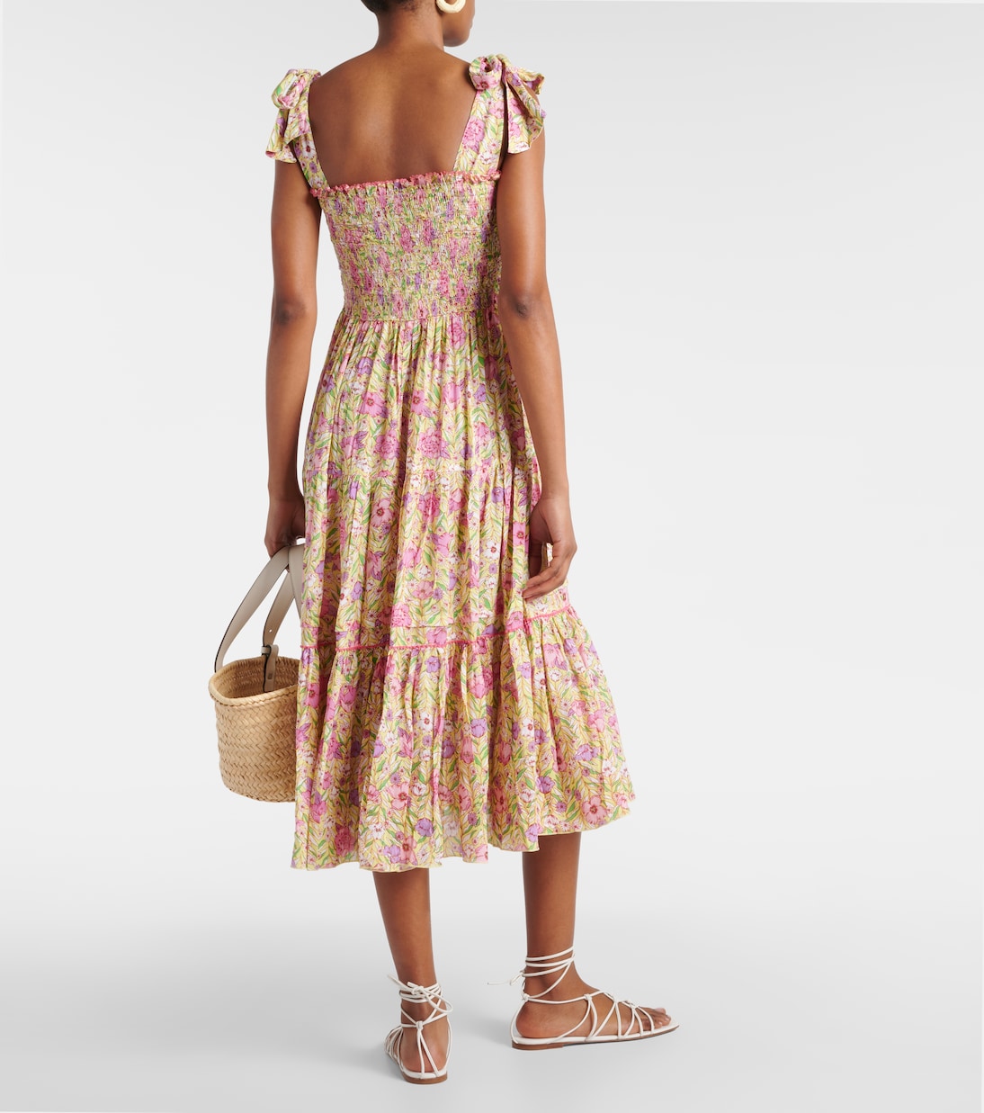 Triny floral midi dress | Poupette St Barth