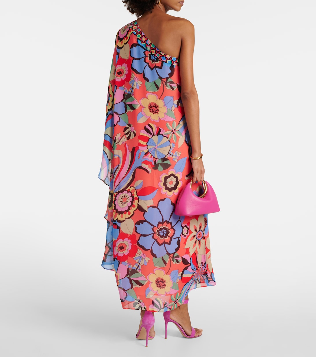 Bedrucktes Maxikleid Liza aus Georgette | Rixo