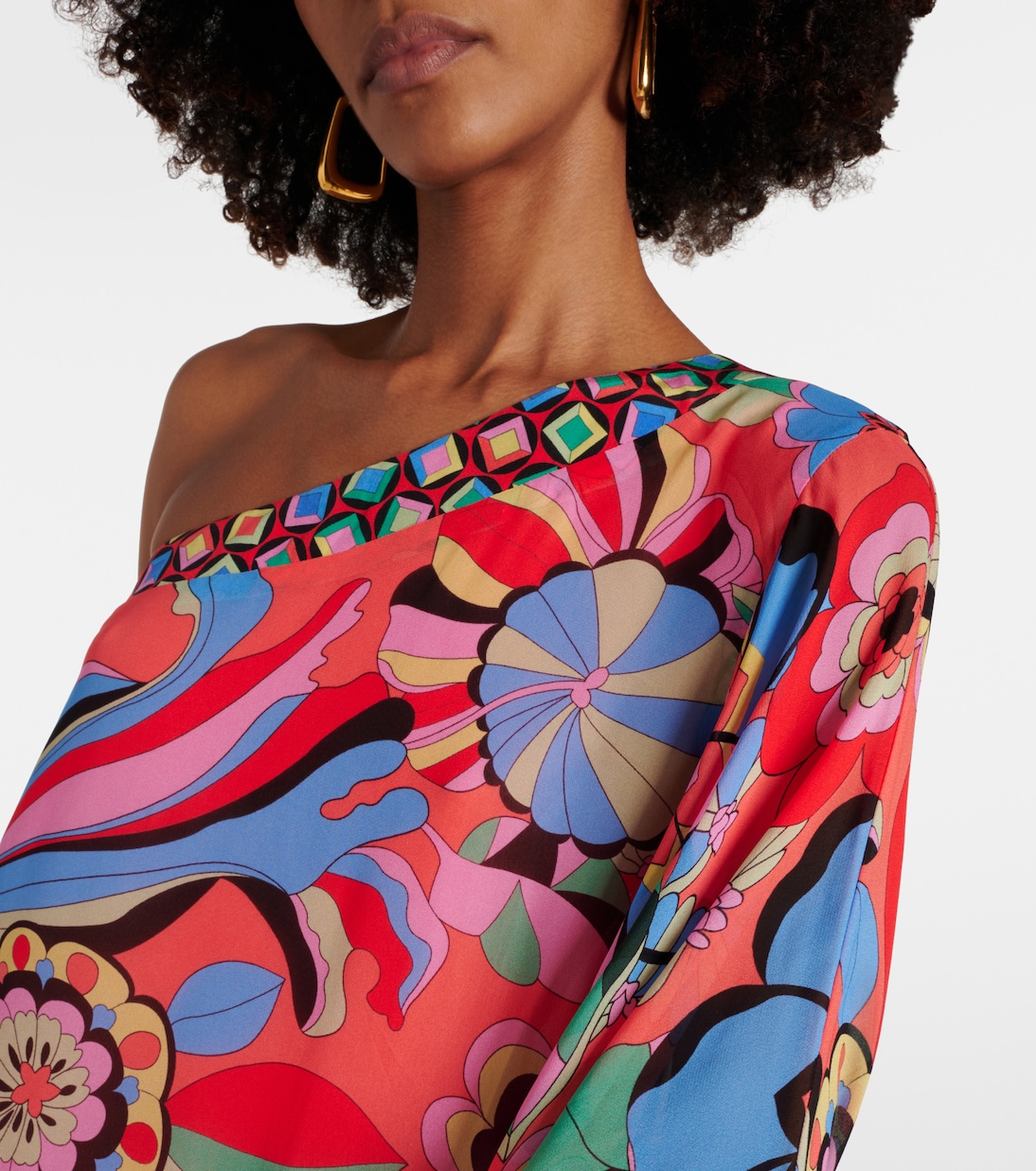 Bedrucktes Maxikleid Liza aus Georgette | Rixo