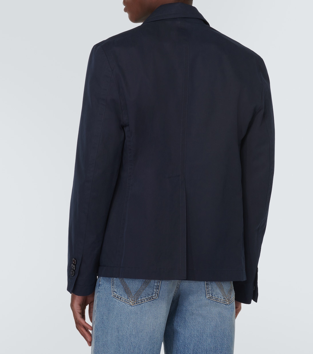 Double-breasted cotton twill blazer | Bottega Veneta