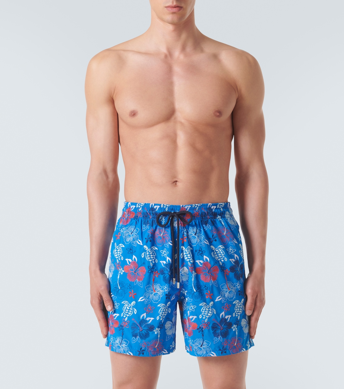 Tropical Turtles embroidered swim trunks | Vilebrequin