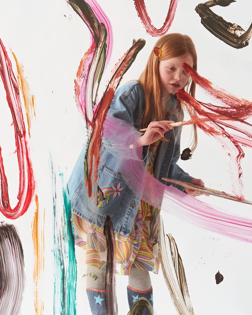 Abito in cotone con stampa | Stella McCartney Kids
