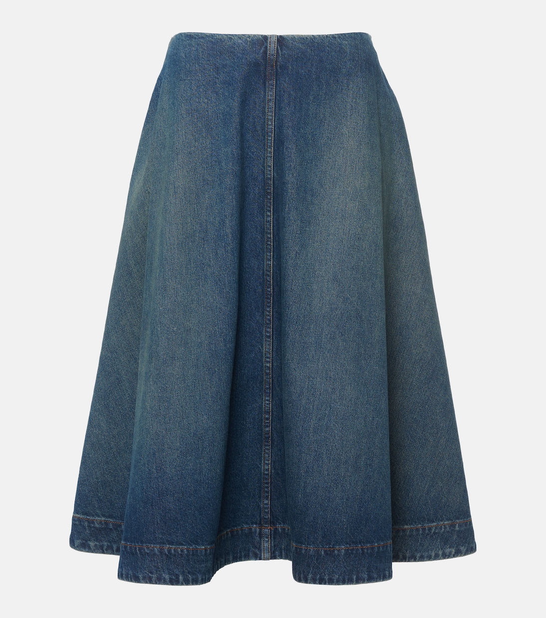 Falda midi Renta de denim | Khaite