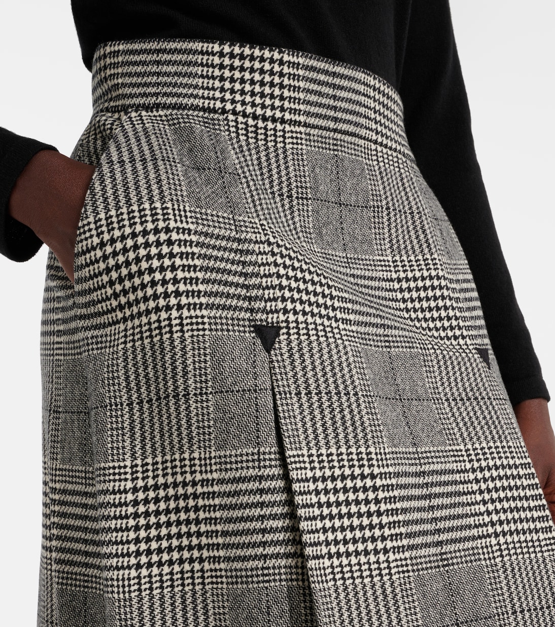Jupe midi en laine mélangée | Dolce&Gabbana