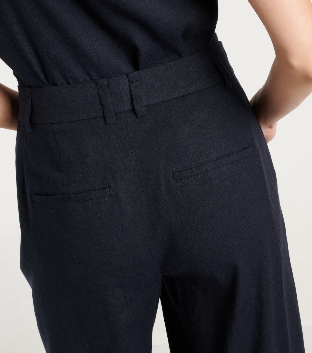 Weite Hose aus einem Leinengemisch | Vince