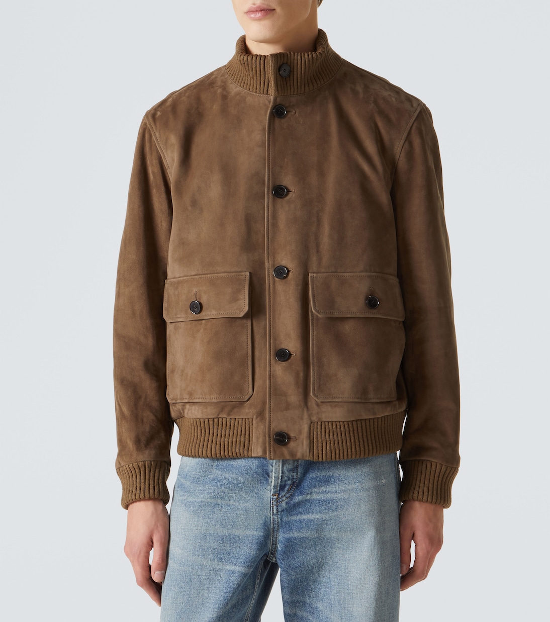 Bomberjacke aus Veloursleder | Frame