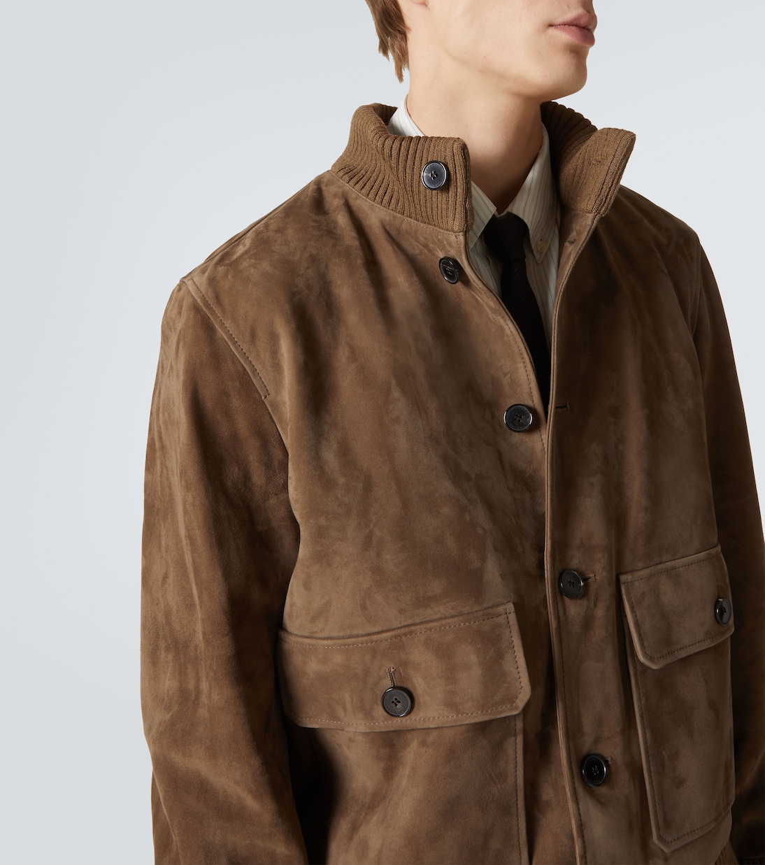 Bomberjacke aus Veloursleder | Frame