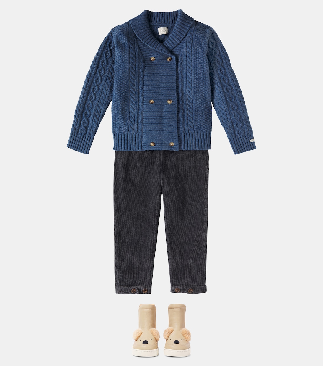 Jesper Aran wool-blend cardigan | Donsje