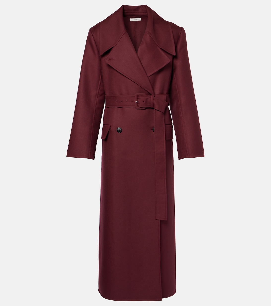 Double-breasted virgin wool coat | CO