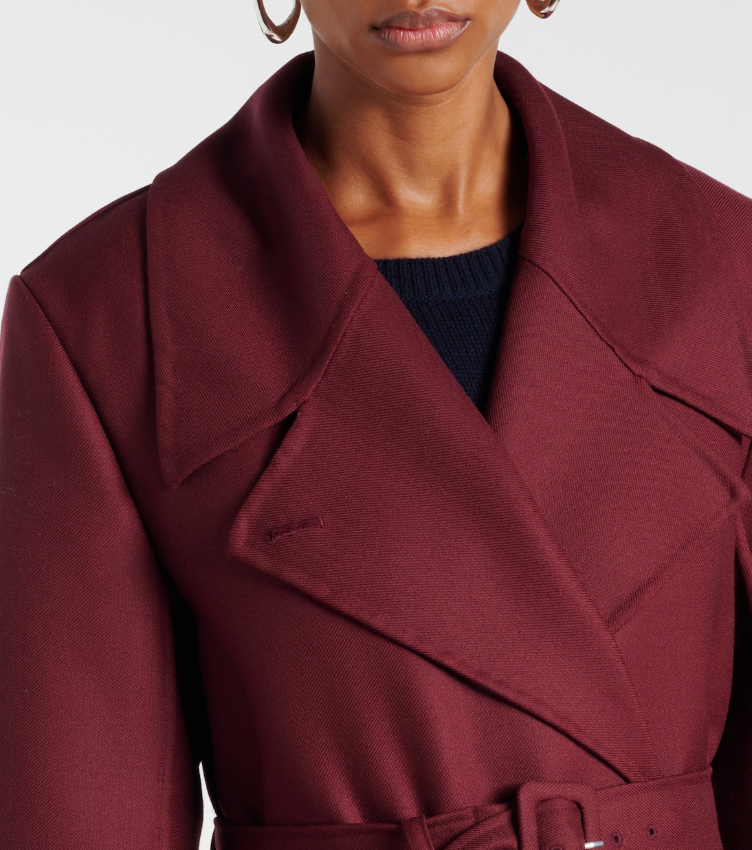 Double-breasted virgin wool coat | CO