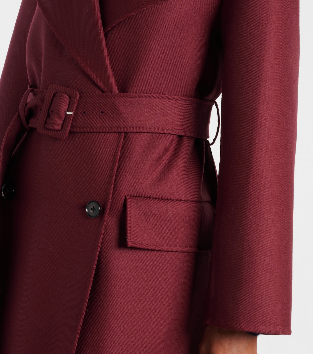 Double-breasted virgin wool coat | CO