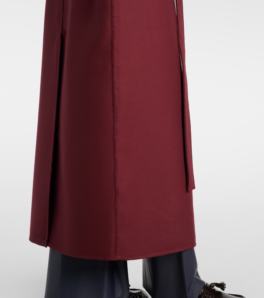 Double-breasted virgin wool coat | CO