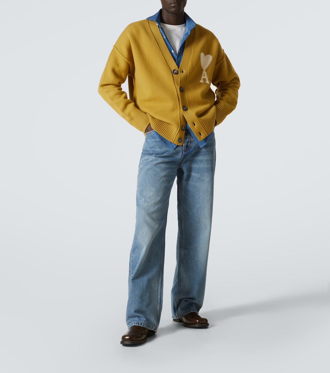 Cardigan Ami De Cœur en laine vierge | Ami Paris