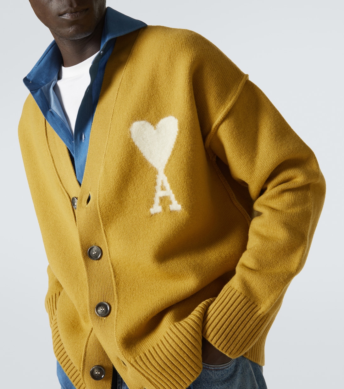 Cardigan Ami De Cœur en laine vierge | Ami Paris