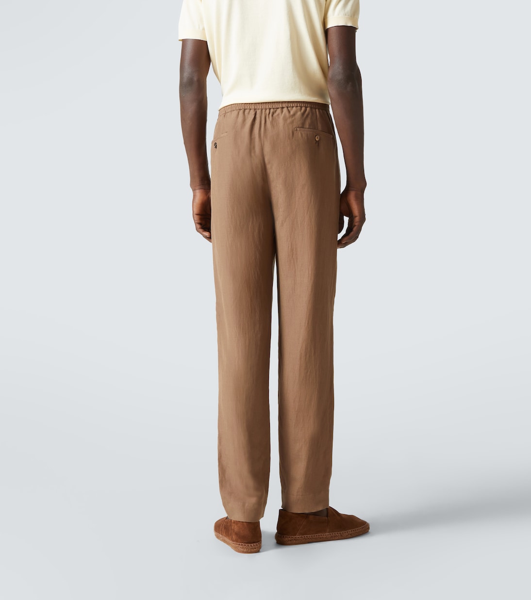Pantaloni regular in seta e lino | Ralph Lauren Purple Label