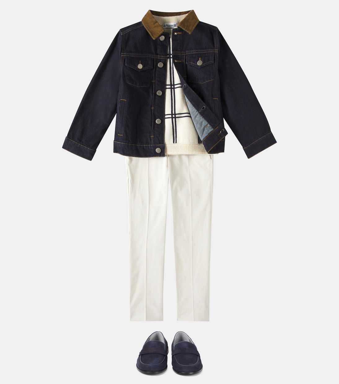 Pullover Erwin in lana e cotone a quadri | Bonpoint